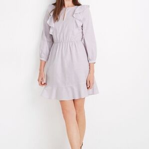 Madewell Ruffle-Shoulder Mini Dress